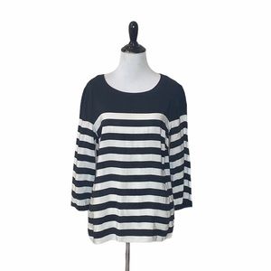 Boden Striped scoop neckline Trapeze Blouse Size 8